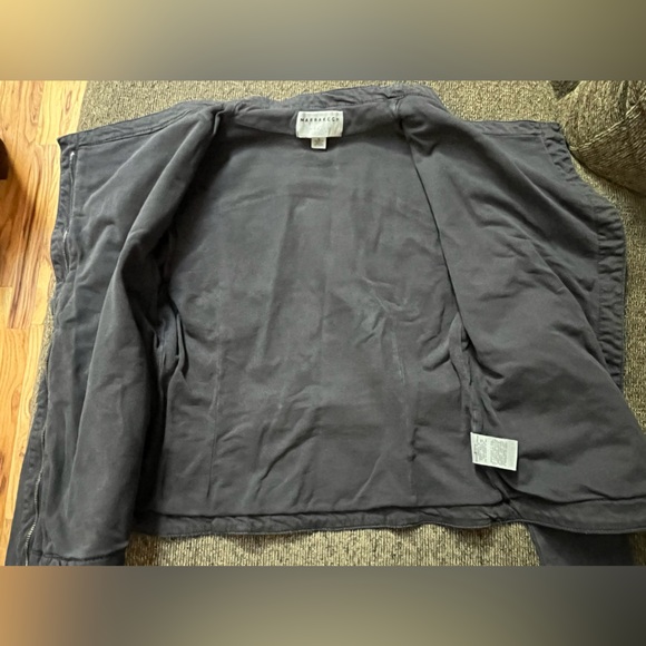 Anthropologie Marrakech Faravel Moto Jacket cotton size small navy blue - Picture 13 of 16